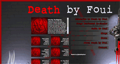 Desktop Screenshot of deathbyfoui.com